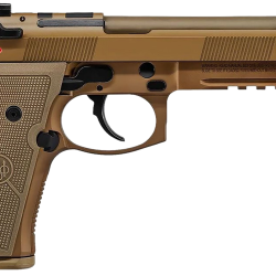 Beretta USA JS92QM9A4GM M9A4 Centurion 9mm Luger 5.10″ Barrel 18+1, Flat Dark Earth Cerakote Polymer Frame, Serrated Steel Optic Cut Slide, Polymer Grip & Decocker Safety