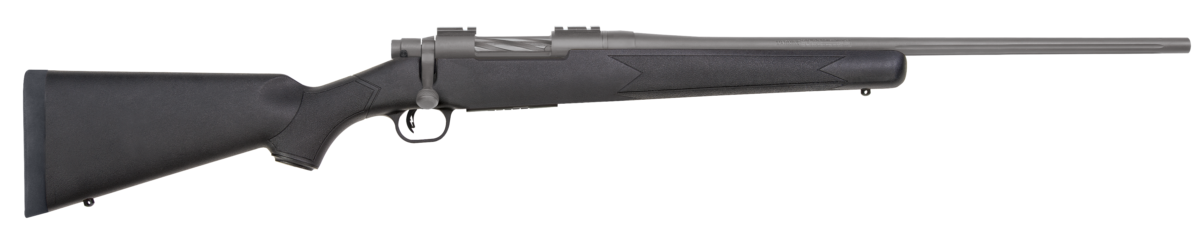 Mossberg 28069 Patriot  25-06 Rem 5+1 22″ Fluted Barrel w/Recessed Match Crown, Cerakote Stainless Steel, Spiral-Fluted Bolt, Synthetic Stock, Drop Box Magazine, Adjustable LBA Trigger
