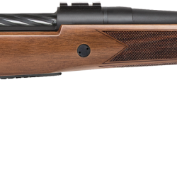 Mossberg 27876 Patriot  25-06 Rem 5+1 22″ Fluted Barrel w/Recessed Match Crown, Matte Blued Metal Finish, Spiral-Fluted Bolt, Walnut Stock, Drop Box Magazine, Adjustable LBA Trigger