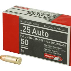 AGUILA 25ACP 50GR FMJ 50/1000
