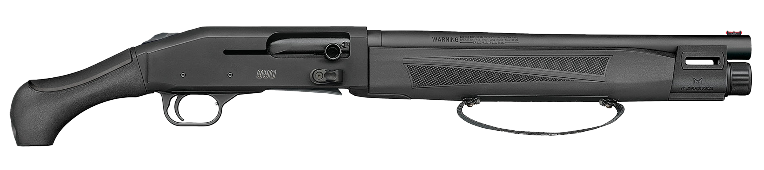 Mossberg 83001 990 AfterShock 12 Gauge Semi-Auto 3″ 5+1 14.75″ Matte Blued Barrel, Strapped w/M-LOK Forend, Matte Blued Receiver, Black Synthetic Aftershock Grip,  Ambidextrous