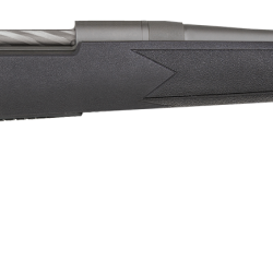 Mossberg 28073 Patriot  375 Ruger 3+1 22″ Recessed Match Crown, Cerakote Stainless Steel, Spiral-Fluted Bolt, Synthetic Stock, Drop Box Magazine, Adjustable LBA Trigger