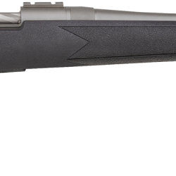 Mossberg 28129 Patriot  7mm Rem Mag 3+1 24″ Threaded/Fluted Barrel w/Recessed Match Crown, Cerakote Stainless Steel, Spiral-Fluted Bolt, Synthetic Stock, Drop Box Magazine, Adjustable LBA Trigger