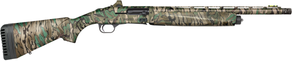 Mossberg 85169 940 Pro Turkey 12 Gauge 4+1 3″ 18.50″, Mossy Oak Greenleaf, Optic Cut Rec, Self-Draining Synthetic Stock with Adj. Shims, HiViz CompSight Fiber Optic Sight, Includes Holosun Red Dot