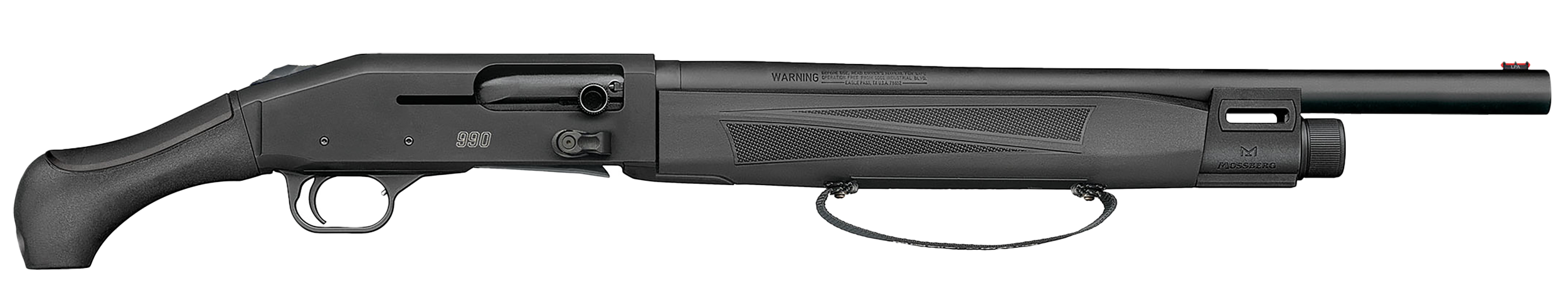 Mossberg 83002 990 AfterShock 12 Gauge Semi-Auto 3″ 5+1 18.50″ Matte Blued Barrel, Strapped w/M-LOK Forend, Matte Blued Receiver, Black Synthetic Aftershock Grip, Ambidextrous