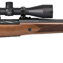 Mossberg 28058 Patriot  7mm-08 Rem Caliber with 5+1 Capacity, 22″ Fluted Barrel, Matte Blued Metal Finish & Walnut Stock Right Hand (Full Size) Includes Vortex Crossfire II 3-9x40mm Scope