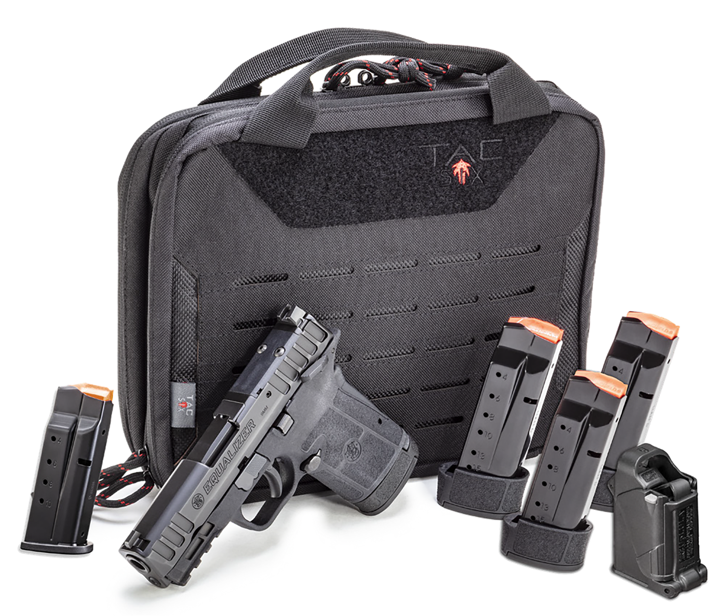 Smith & Wesson 14346 Equalizer Range Kit Micro-Compact Frame 9mm Luger 15+1 3.675″ Black Armornite Black Armornite Optic Cut/Serrated Stainless Steel Slide Black Black Textured Grip Ambidextrous