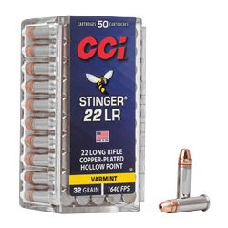 CCI “STINGER” 22LR HP 50/5000