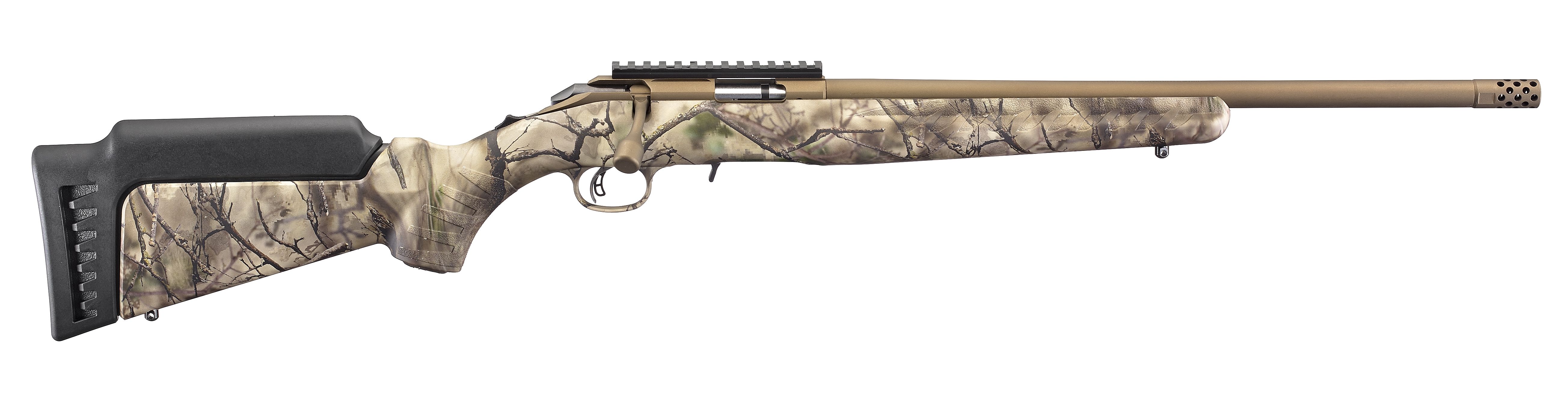 AMERICAN 17HMR BRNZ/CAMO 18″