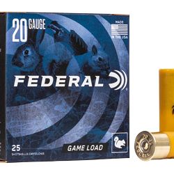 FED GAME LOAD 20GA 2 3/4″ #8 25/250