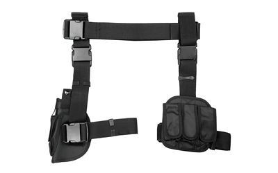 NCSTAR DROP LEG HOLSTER MAG HLDR BLK