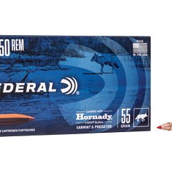 FED V&P 22-250REM 55GR V-MAX 20/200