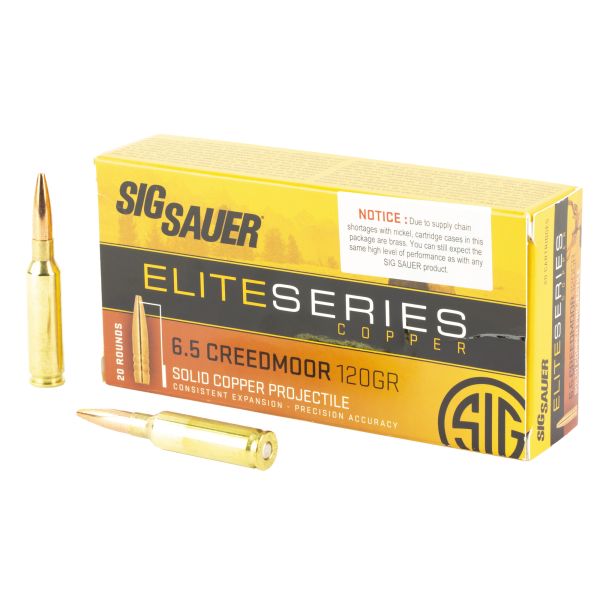 SIG AMMO 6.5CREED 120GR HT 20/200