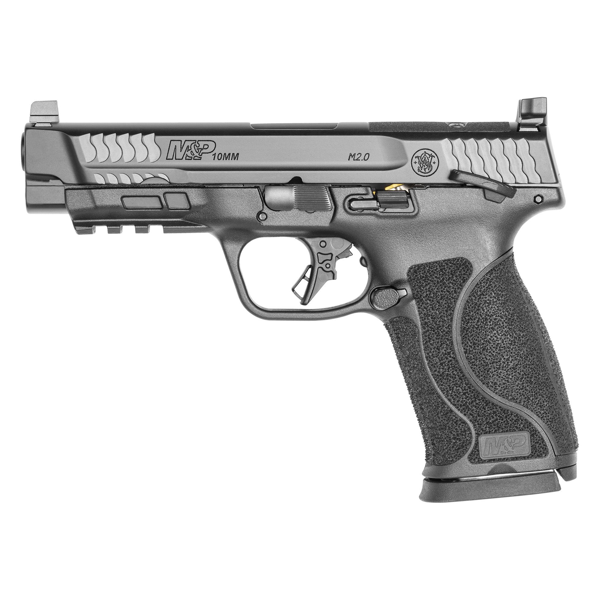S&W M&P M2.0 10MM 4.6″ 15RD TS OR BK