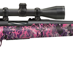 Mossberg 28144 Patriot Super Bantam Youth 7mm-08 Rem 5+1 20″ Matte Blued Fluted Barrel, Matte Blued Steel Receiver, Muddy Girl Wild Synthetic Stock, Right Hand Includes 3-9x40mm Duplex Scope