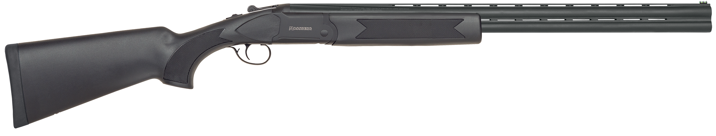 Mossberg 75483 Silver Reserve Eventide Over/Under 20 Gauge 3″ 2rd 26″, Black, Synthetic Furniture, Fiber Optic Sight, 5 Field Set Chokes