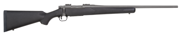 Mossberg 28069 Patriot  25-06 Rem 5+1 22″ Fluted Barrel w/Recessed Match Crown, Cerakote Stainless Steel, Spiral-Fluted Bolt, Synthetic Stock, Drop Box Magazine, Adjustable LBA Trigger