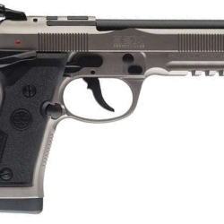 Beretta USA J92XPCO21 92X PCO Full Size Frame 9mm Luger 15+1 4.90″ Black Barrel, Gray Nistan Optic Ready/Serrated Steel Slide & Frame w/Beavertail & Picatinny Rail