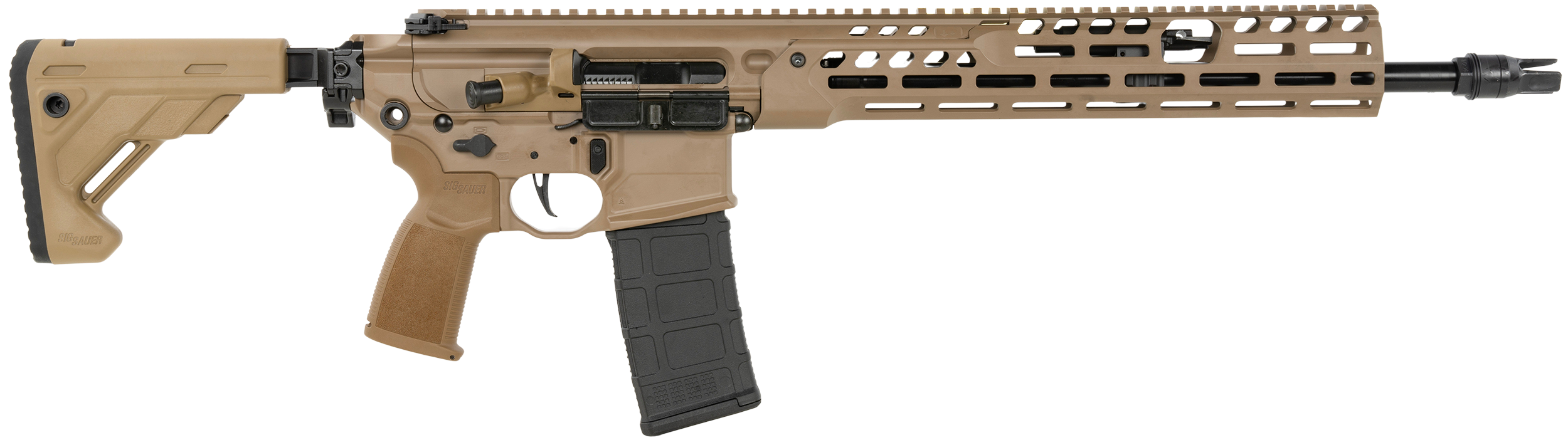 Sig Sauer RMCX556N16BIR MCX Spear LT 5.56 NATO 30rd 16″ Black FNC Flat Dark Earth Aluminum Stock