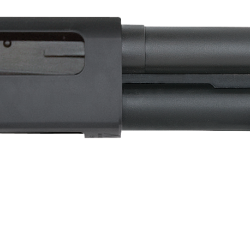 Mossberg 50657 590 Shockwave 20 Gauge 5+1 3″ 14.375″ Heavy Barrel, Blued Metal Finish, Dual Extractors, Drilled & Tapped Receiver, Corncob Forend w/Strap,  Raptor Birdshead Grip Stock