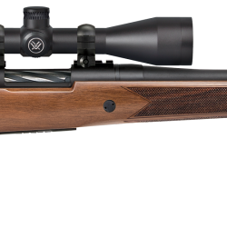 Mossberg 28057 Patriot  22-250 Rem Caliber with 5+1 Capacity, 22″ Fluted Barrel, Matte Blued Metal Finish & Walnut Stock Right Hand (Full Size) Includes Vortex Crossfire II 3-9x40mm Scope