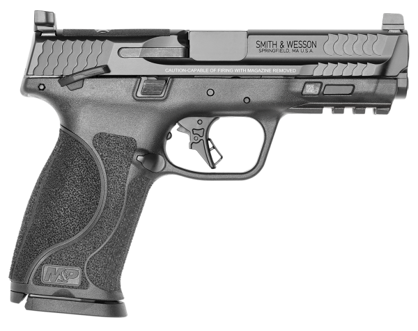 Smith & Wesson 13734 M&P M2.0 Bundle Full Size 9mm Luger 17+1 4.25″ Black Barrel, Black Armornite Optic Ready/Serrated Slide, Matte Black Polymer Frame w/Picatinny Rail, 5 Magazines