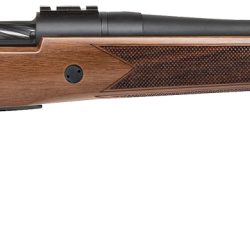 Mossberg 28130 Patriot  7mm Rem Mag 3+1 24″ Threaded/Fluted Barrel w/Recessed Match Crown, Matte Blued Metal Finish, Spiral Fluted Bolt, Walnut Stock, Drop Box Magazine, Adjustable LBA Trigger
