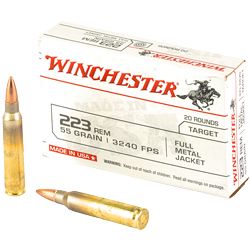 WIN USA TRGT 223REM 55GR FMJ 20/1000
