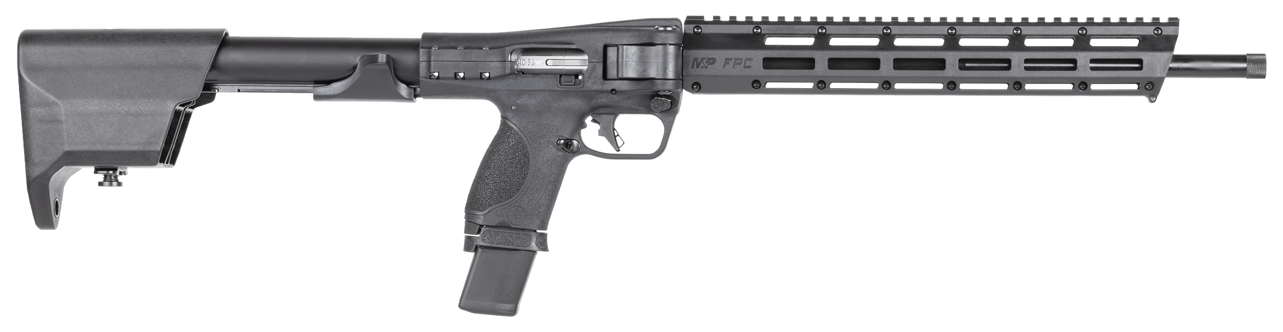Smith & Wesson 13782 M&P FPC 40 S&W 20+1 16.25″ Black Armornite Threaded Barrel, Black Anodized Picatinny Rail Aluminum Receiver, Folding Black Synthetic Stock, Black Grip, Includes 3 Mags & Carry Bag
