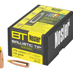NOSLER 270 CAL 130GR 50CT