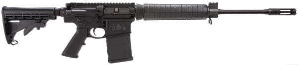 Smith & Wesson 811308 M&P10 Optic Ready 308/7.62x51mm NATO 20+1 18″ Armornite Barrel, Matte Black Receiver, Black 6 Position Stock & Polymer Grip, Ambidextrous Manual Safety