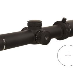CREDO 1-4X24 BLK 30MM MRAD RED