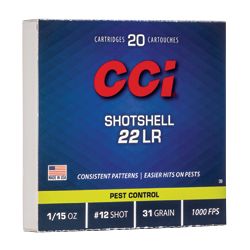 CCI P22SS 22LR SHOTSHELL 20/2000