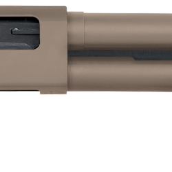 Mossberg 50653 590 Shockwave 12 Gauge 5+1 3″ 14.375″ Heavy Barrel, Flat Dark Earth Cerakote, Dual Extractors, Drilled & Tapped Receiver, Corncob Forend w/Strap, Raptor Birdshead Grip Stock