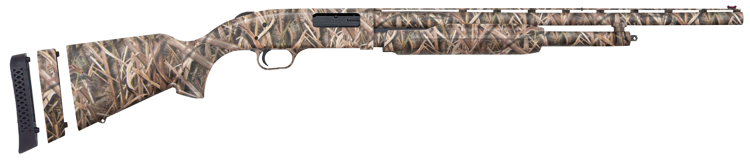 Mossberg 54218 500 Super Bantam 20 Gauge with 22″ Barrel, 3″ Chamber, 5+1 Capacity, Overall Mossy Oak Shadow Grass Blades Finish & Synthetic Stock Right Hand (Youth) Includes Accu-Set Chokes