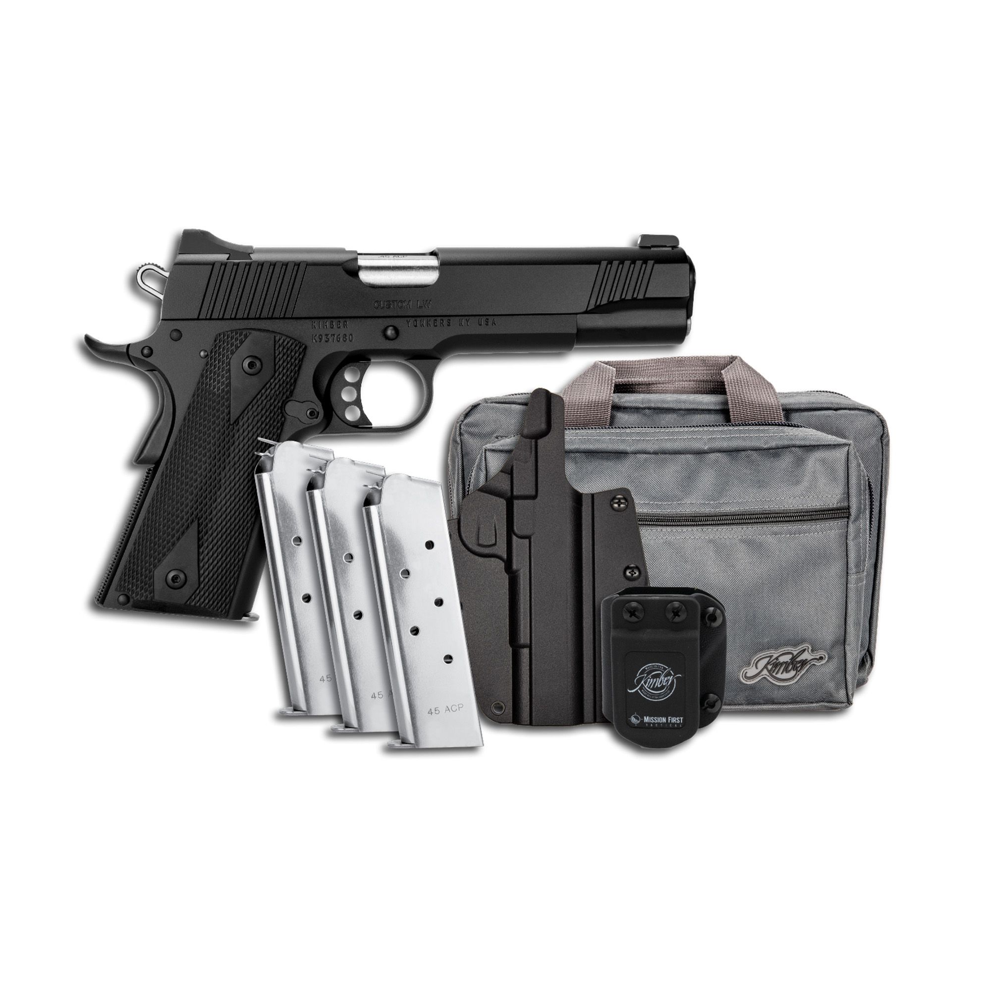 KIMBER CUSTOM LW 45ACP 7RD CLB BNDL