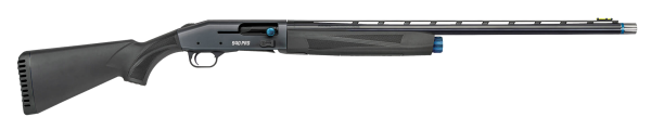Mossberg 85159 940 Super Bantam Full Size 12 Gauge Semi-Auto 3″ 4+1 26″ Matte Blued Vent Rib Barrel, Tungsten Gray w/Blue Accents Stainless Steel Receiver, Adjustable Black Synthetic Stock, Right Hand