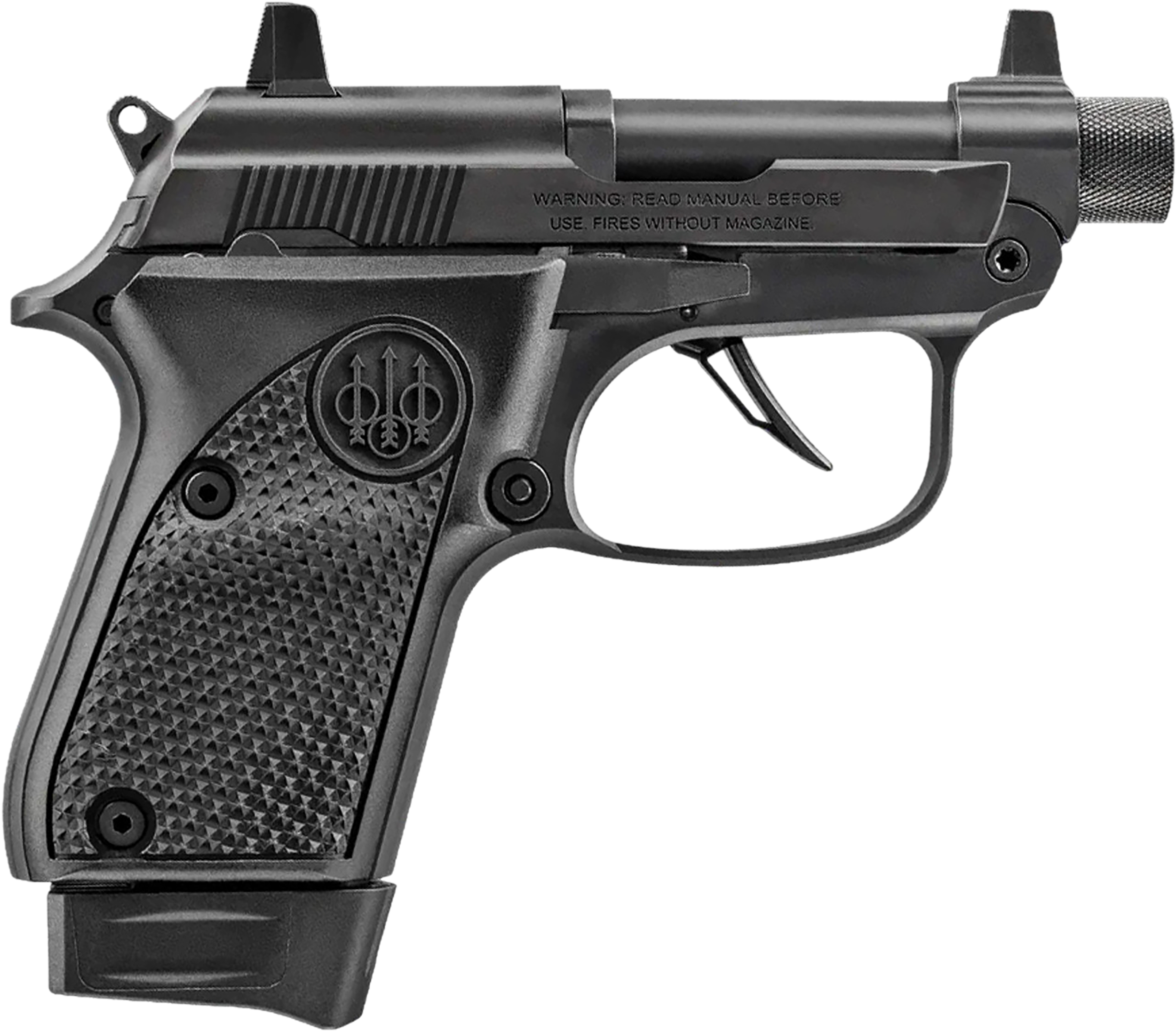 Beretta USA J20X22R8M3 20X Bobcat 22 LR 8+1 2.80″ Black Steel Barrel, Black Inox ELS/Serrated Steel Slide, Black Polymer Frame w/Beavertail, Helica Texture Grip