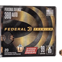 FED HYDRA-SHOK DEEP 380AUTO 99GR 20/
