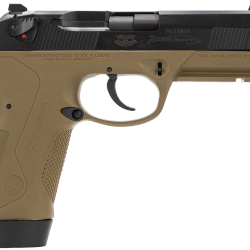 Beretta USA JXF5F45 Px4 Storm Special Duty Full Size Frame 45 ACP 10+1/9+1, 4.50″ Black Barrel, Black Bruniton Serrated Steel Slide, FDE Polymer Frame w/Picatinny Rail & Interchangeable Backstrap Grip