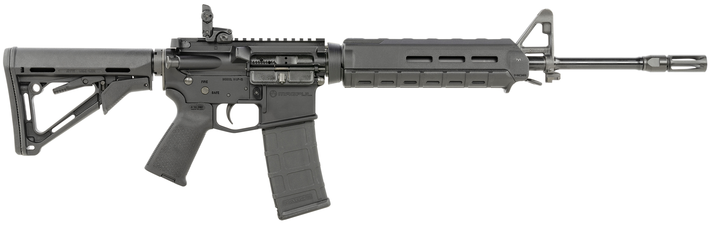 Smith & Wesson LE 311053 M&P15 Magpul MOE 
Semi-Automatic 223 Remington/5.56 NATO 16″ 30+1 Magpul MOE SL Black Stk Black Armornite
