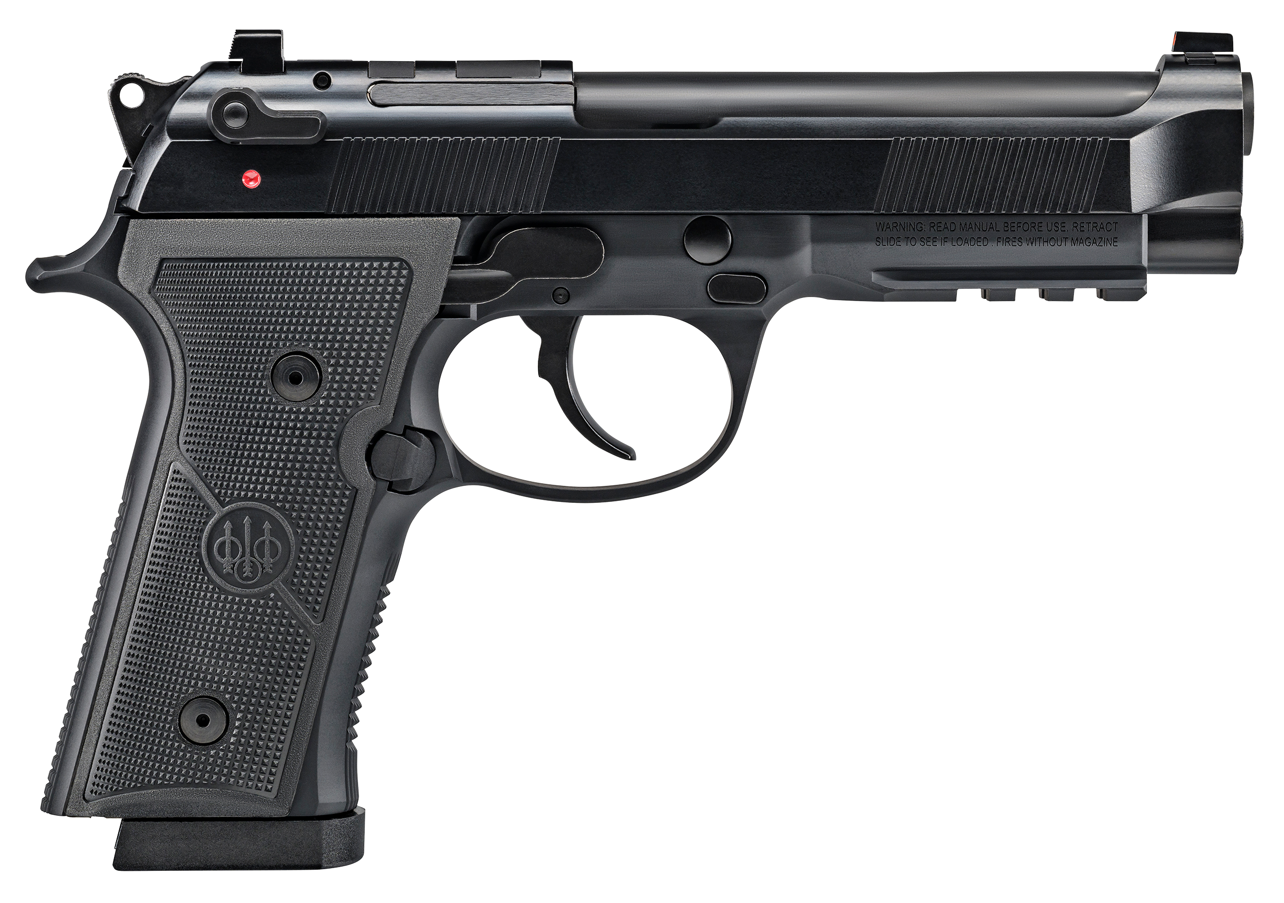 Beretta USA J92FR921G70 92X RDO Full Size Frame 9mm Luger 18+1, 4.70″ Black Barrel, Black Bruniton Optic Ready/Serrated Steel Slide, Black Aluminum Frame w/Beavertail & Picatinny Rail