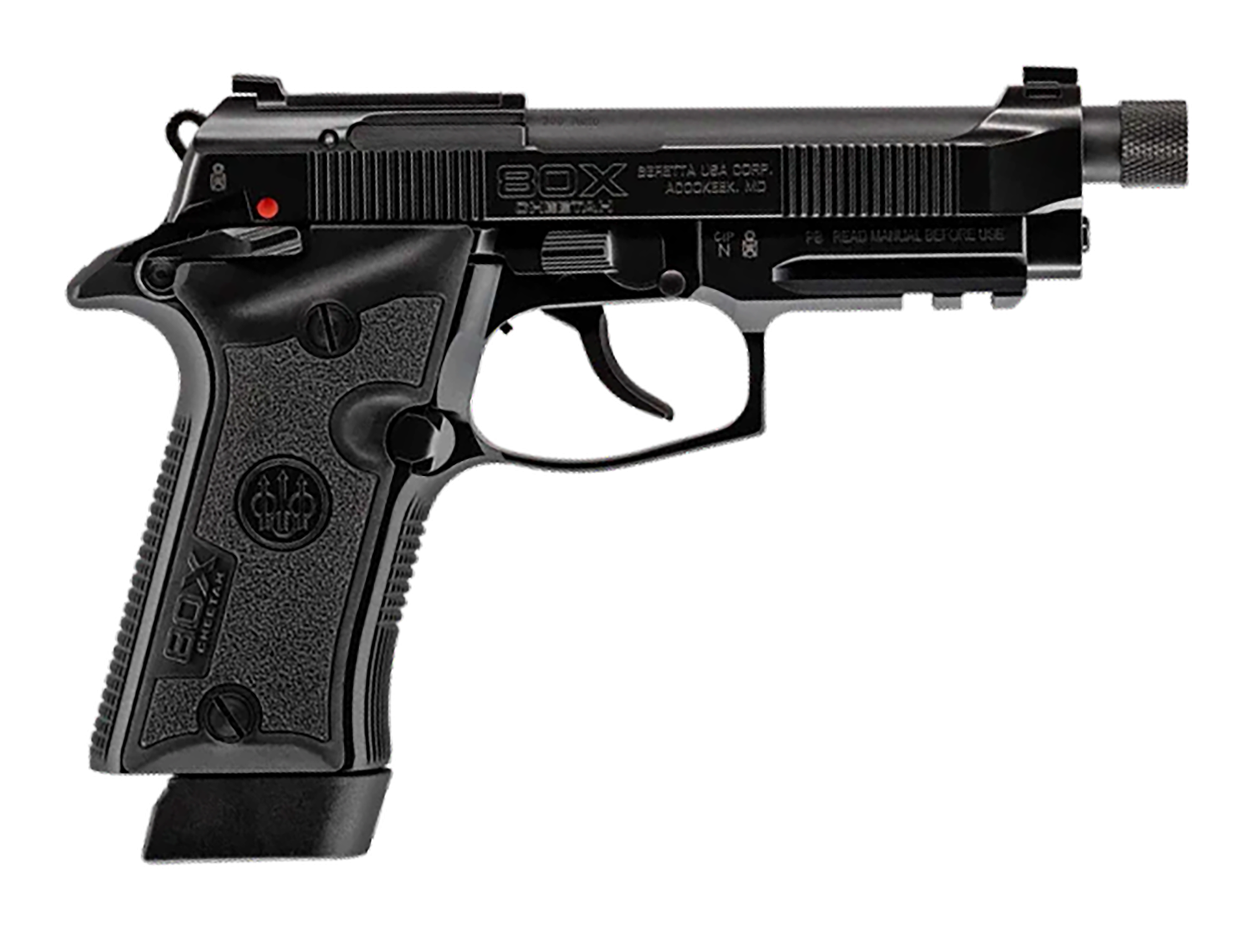 Beretta USA J80XTU15 80X Cheetah Tactical Urban W/ Threaded Barrel 380 ACP 15+1 4.40″ Black