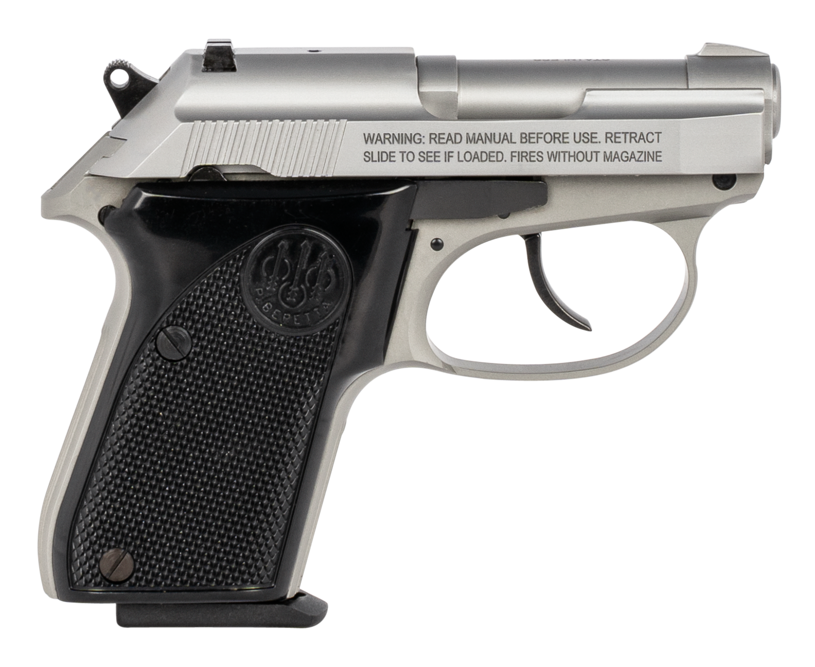 Beretta USA J320500CA Tomcat  Micro-Compact Frame 32 ACP 7+1, 2.40″ Blued Steel Tip-Up Barrel, Satin Stainless Steel Slide, Satin Aluminum Frame