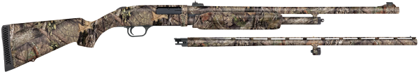 Mossberg 54183 500 Field/Deer 20 Gauge 5+1 3″ 26″ Vent Rib/24″ Slugster Barrels, Overall Mossy Oak Break-Up Country, Synthetic Stock, Includes Accu-Set Chokes