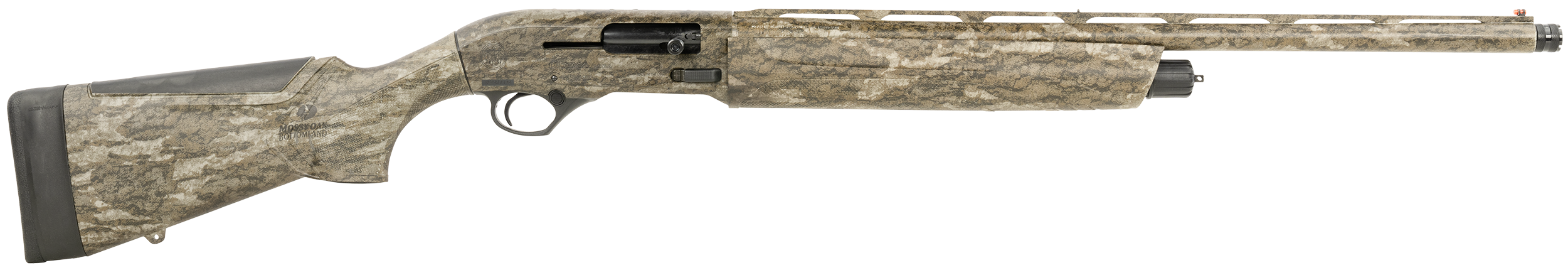 Beretta USA J32KU14 A300 Ultima Turkey 12 Gauge Semi-Auto 3″ 3+1 24″ Mossy Oak Bottomland Vent Rib Barrel & Picatinny Rail Receiver, Kick-Off Mossy Oak Bottomland Synthetic Stock