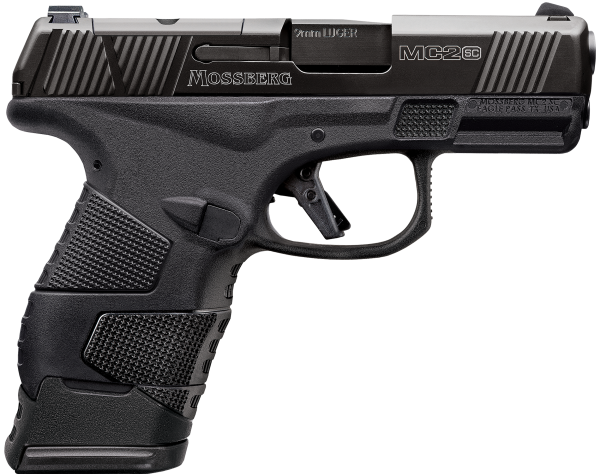 Mossberg 89025 MC2sc Sub-Compact 9mm Luger 3.40″ 14+1,11+1 Matte Black DLC Stainless Steel with Optics Cut Aggressive Textured Black Polymer Grip (No Safety)