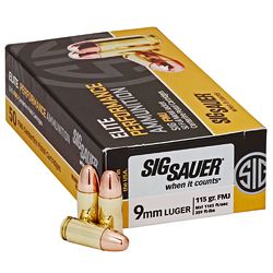 SIG AMMO 9MM 115GR FMJ 50/500