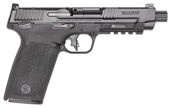 Smith & Wesson 14378 M&P 5.7  Full Size Frame 5.7x28mm 22+1 5″ Threaded Barrel Black Optic Ready Black Polymer Grip