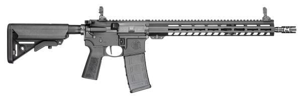Smith & Wesson  Volunteer XV Pro 5.56x45mm NATO 16″ 30+1 Matte Black Rec 15″ M-LOK Handguard  Black Adjustable B5 SOPMOD Stock B5 Type 23 Grip Right Hand Includes 2″ Rail Section & Magpul Rail Covers